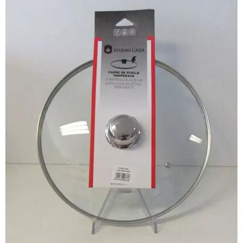 Capac sticla temperata Studio Casa, 26 cm