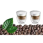 Set 2 Pahare Thermo  Cu Pereti Dubli, Cappuccino, 240Ml , Delcaffe