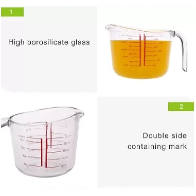 Cana Gradata Termoresistenta, Sticla Borosilicata, Mom, 0.5L, Studio Casa