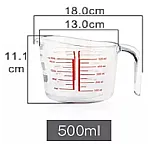 Cana Gradata Termoresistenta, Sticla Borosilicata, Mom, 0.5L, Studio Casa