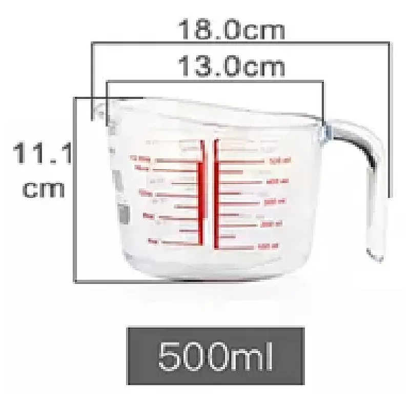 Cana Gradata Termoresistenta, Sticla Borosilicata, Mom, 0.5L, Studio Casa