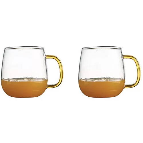 Set 2 Cani Thermo My Cup Pentru Ceai, Lapte Sau Orice Bautura Rece Sau Calda, 480Ml, Delcaffe