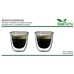 Set 2 Pahare Thermo Cu Pereti Dubli, Espresso 80, Delcaffe, 80Ml