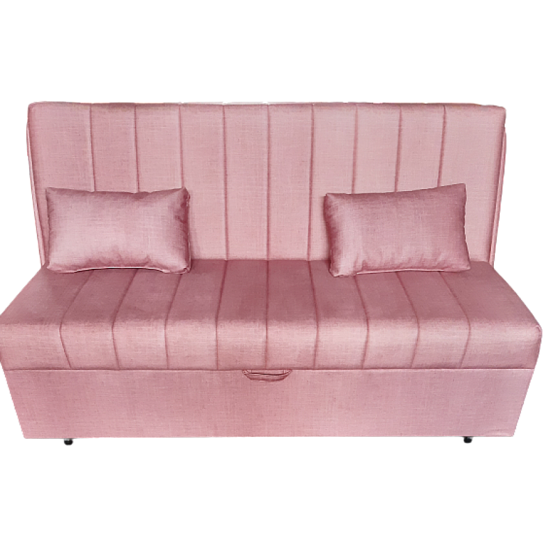 Canapea Pek 3 Locuri Extensibila Smart Living, Roz pudra