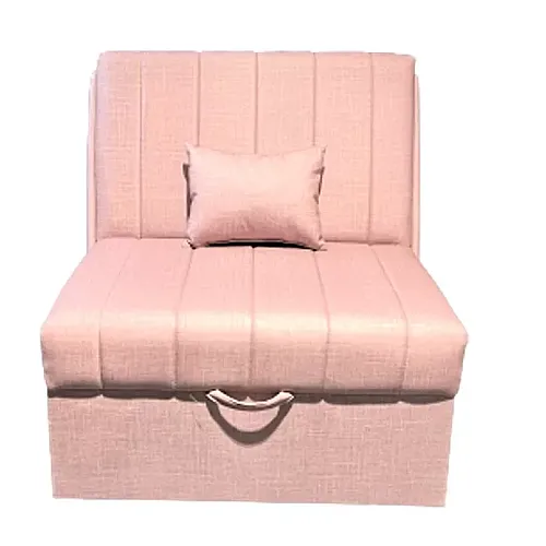 Fotoliu Pat Extensibil Pek Minuetto Smart Living, Roz Pudra, Studio Casa