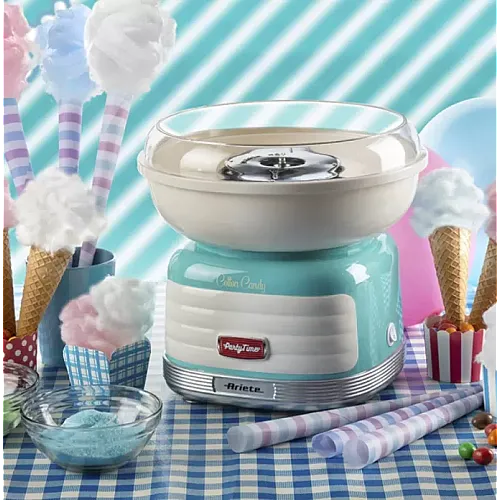 Aparat De Facut Vata De Zahar Party Time 2973, 450W, Albastru, Ariete