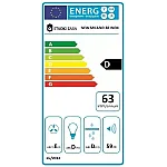 Hota decorativa Studio Casa New Milano Inox, 60 cm, Putere de absorbtie 400 m3/h, 1 motor Turbo, Inox