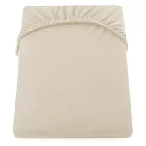 Cearceaf De Pat Cu Elastic 160*200+25 Cm  Yuny  Mally Home – 100%Bbc - Bej