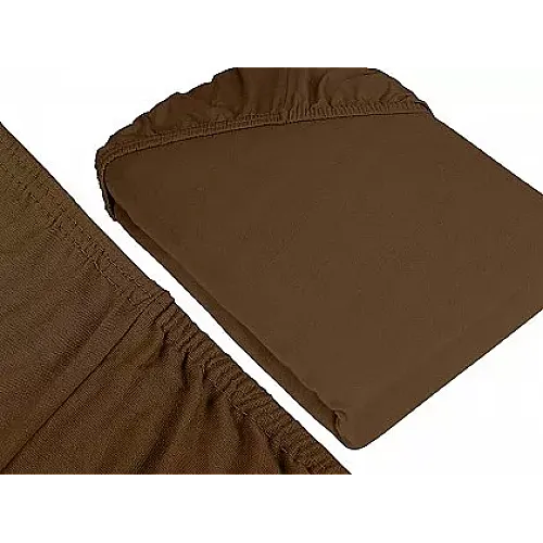 Cearceaf De Pat Cu Elastic 160*200+25 Cm  Yuny  Mally Home – 100%Bbc - Maro