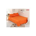 Pachet De 2 Set-Uri De 3 Piese Yuny Mally Home, 100% Bumbac, Cearceaf Pat Dublu Cu Elastic 160X200 Cm Si Doua Fete De Perna 50X70Cm Orange+ Gri