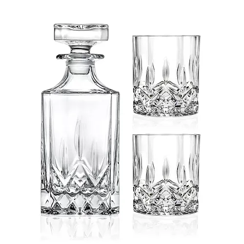 Set 3 piese whisky Opera Dof,  Rcr Crystal