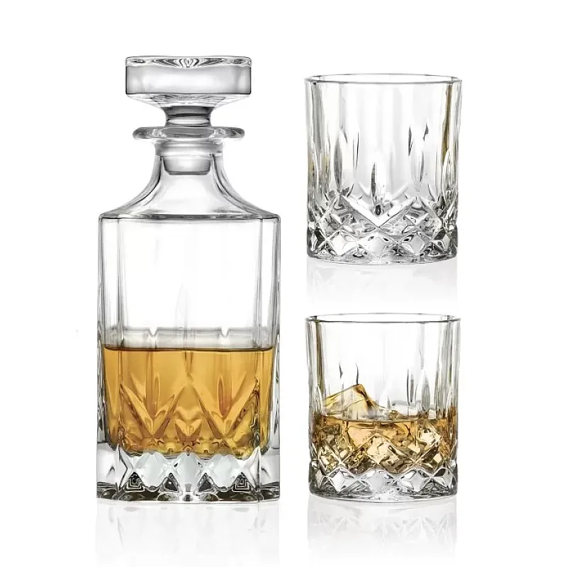 Set 3 piese whisky Opera Dof,  Rcr Crystal
