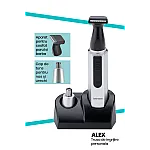 Aparat de tuns Goldmaster GM-7165, Lame otel, Alimentare Baterii