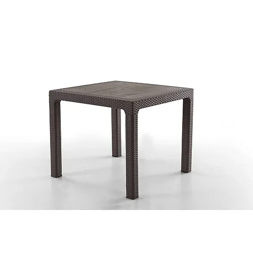 Masa terasa/gradina, Maro, 90x90x77 cm, aspect ratan, plastic