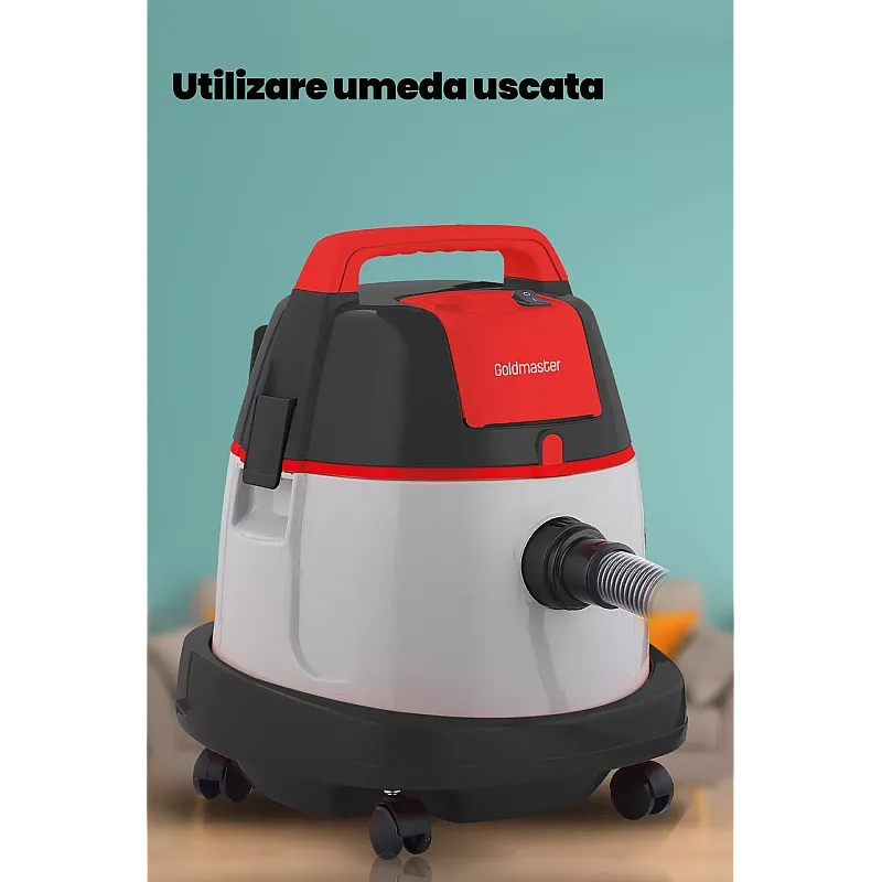 Aspirator cu sac Goldmaster Kurem GM-7590S, 2200W, Colectare 20l