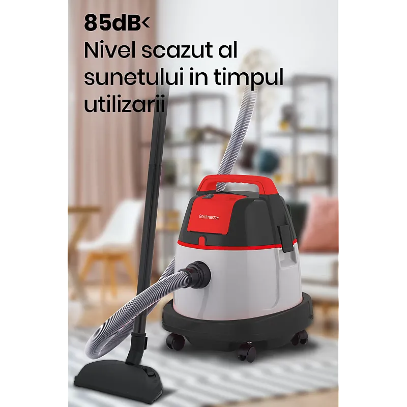 Aspirator cu sac Goldmaster Kurem GM-7590S, 2200W, Colectare 20l