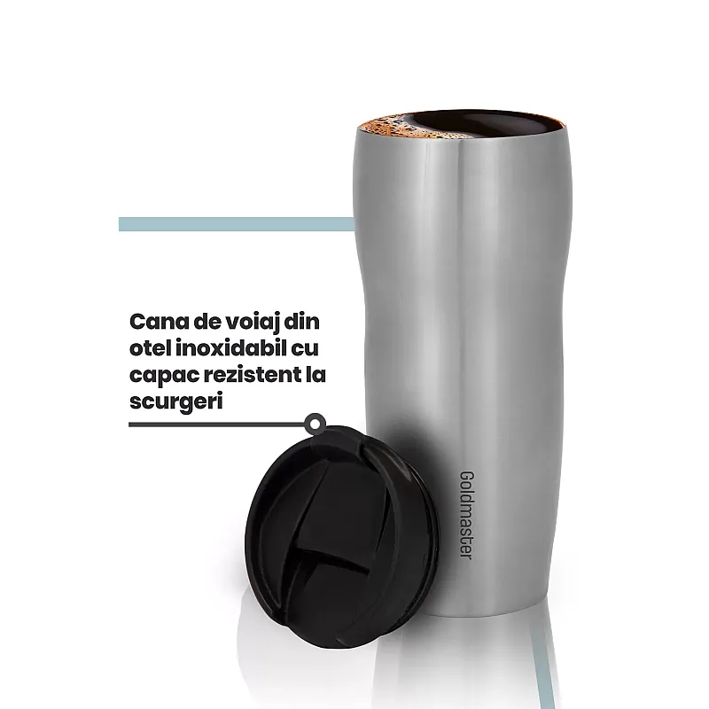 Aparat de cafea cu filtru, Goldmaster Gezgin GM-7365, 750W, Termos