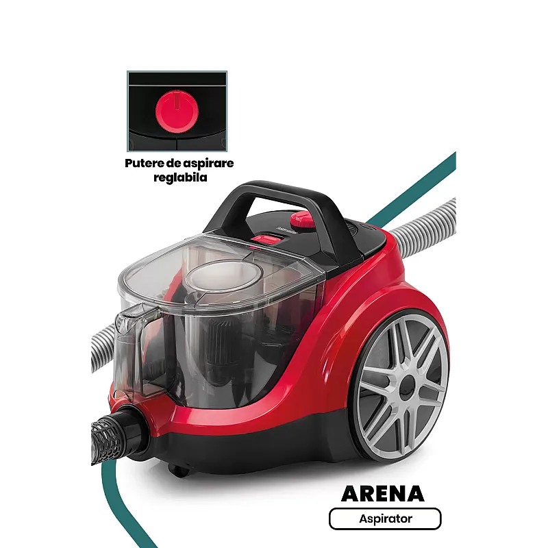 Aspirator fara sac Goldmaster Arena GM-7505, 850W, Rosu