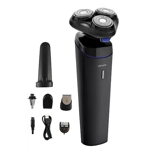 Aparat de ras Goldmaster GM-8141, Lame otel, Trimmer, Incarcare rapida, Lithium-Ion 700 mAh