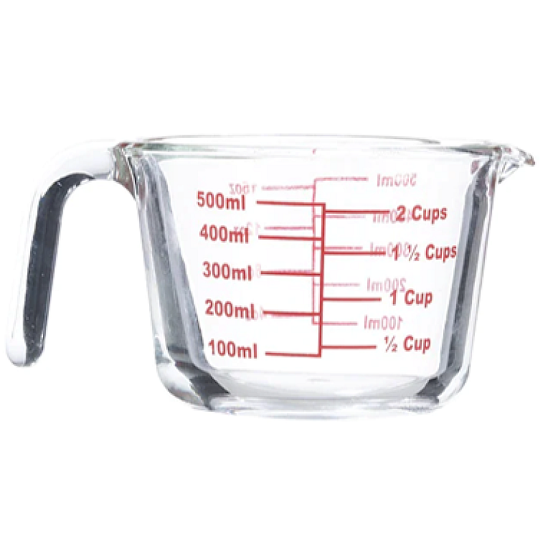 Cana Gradata Termoresistenta, Sticla Borosilicata, Mom, 0.5L, Studio Casa