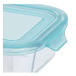 Caserola Sticla Borosilicata cu Capac, Termorezistenta, pentru depozitare alimente, Fresh, 1.5 L, Studio Casa