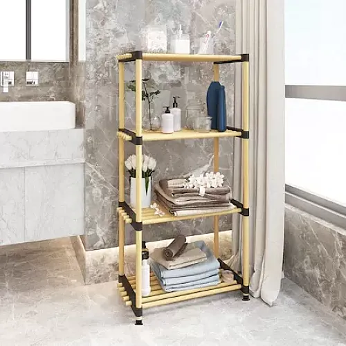 Etajera din lemn 93 cm,4 polite, Seowood