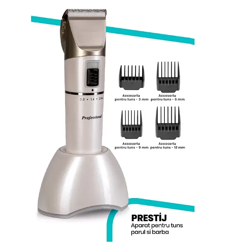 Aparat de tuns Goldmaster GM-7146, Lame ceramica, Lithium-Ion, Autonomie 4h