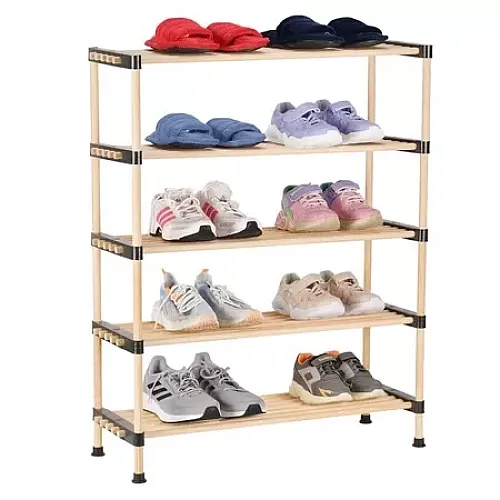 Etajeră din lemn, 92 cm, 5 polite, Seowood