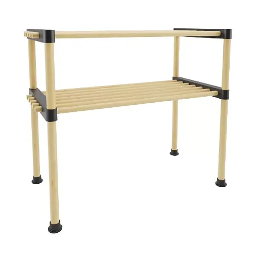 Etajera din lemn 51cm, 2 polite, Seowood