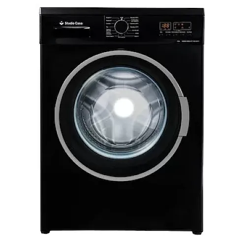 Masina de spalat rufe HYDRA TWIN JET 1208 LED Black, Studio Casa, 8 Kg, 1200 rotatii / minut, 15 programe, Tehnologie ”Twin Jet System, Negru