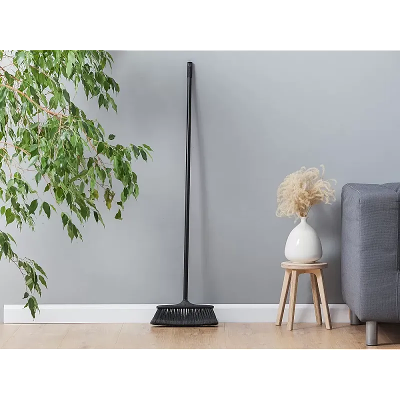 Matura cu coada metalica Natural Life by Studio Casa, Maner intarit, 120 cm, perii si baza realizate din 100% materiale reciclabile