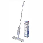 Mop plat cu 2 rezervoare si pulverizator Bacteria Stop, Studio Casa, Gri