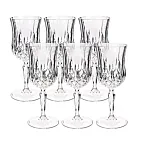Set 6 pahare cu picior pentru apa Opera, Rcr Crystal