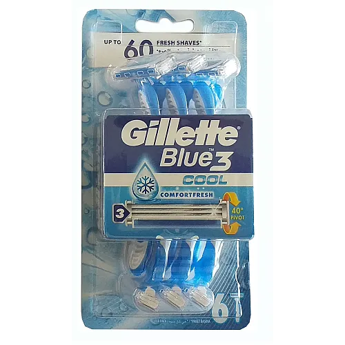 Set aparat de ras Gillette Blue 3 Cool 6 bucati