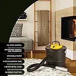 Aspirator penttu cenusa ARDES AR4A12, 800W, Ideal pentru centrale termice, seminee, sobe sau gratare, Capacitate 12L