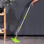 Set curatenie 4 in 1 mop cu pulverizator si cleaner geam, Studio Casa, Verde