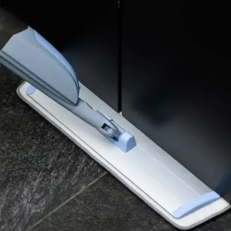 Mop plat cu 2 rezervoare si pulverizator Bacteria Stop, Studio Casa, Gri