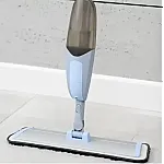 Mop plat cu 2 rezervoare si pulverizator Bacteria Stop, Studio Casa, Gri