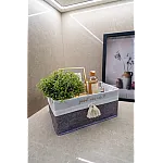 Cos patrat Maxi pentru depozitare , 30 x 20 x 13 cm, Gri