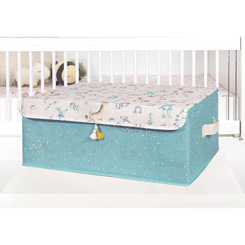 Cutie cu Capac si Prindere Patut Bebe, 50 x 38 x 19 cm