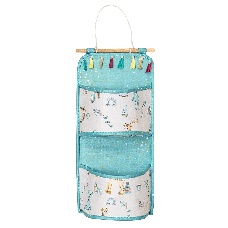 Organizator de Perete Bebe, 2 Compartimente, 20 x 44 cm