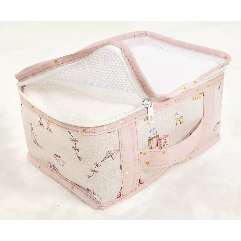 Set Cutii pentru Calatorie Bebe, 5 Bucati, 3 Cutii, 3 Portofele
