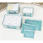Set Cutii pentru Calatorie Bebe, 5 Bucati, 3 Cutii, 3 Portofele