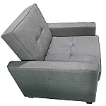 Fotoliu Extensibil CONFORT, stofa gri închis, dimensiuni 81 x 84 x 85,5 cm, SET A, Smart Living Studio Casa