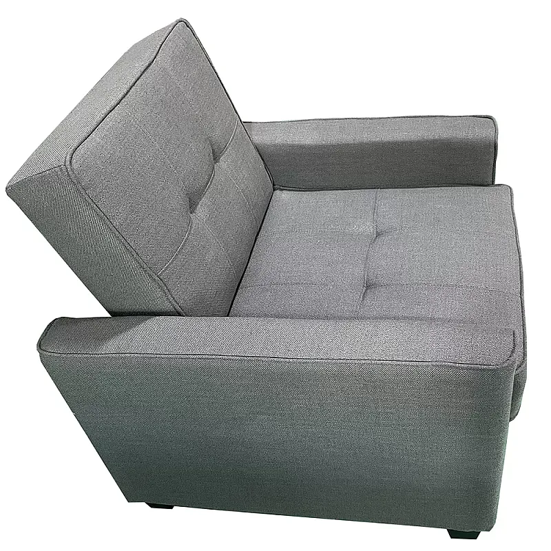 Fotoliu Extensibil CONFORT, stofa gri închis, dimensiuni 81 x 84 x 85,5 cm, SET A, Smart Living Studio Casa