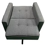 Fotoliu Extensibil CONFORT, stofa gri închis, dimensiuni 81 x 84 x 85,5 cm, SET A, Smart Living Studio Casa