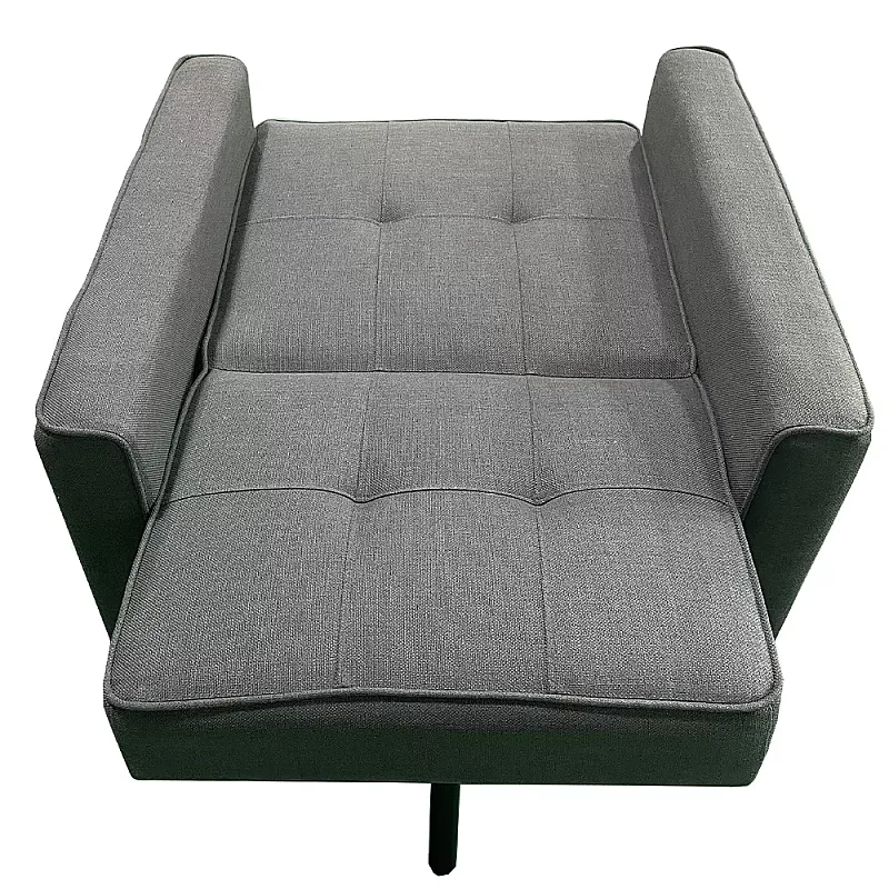 Fotoliu Extensibil CONFORT, stofa gri închis, dimensiuni 81 x 84 x 85,5 cm, SET A, Smart Living Studio Casa