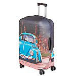 Husa protectie troler, Mondo Way, model Blue Car, elastica, cu inchidere fermoar, Lycra, marimea L