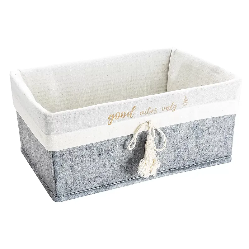 Cos patrat Maxi pentru depozitare , 30 x 20 x 13 cm, Gri