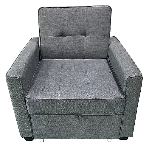 Fotoliu Extensibil CONFORT, stofa gri închis, dimensiuni 81 x 84 x 85,5 cm, SET A, Smart Living Studio Casa